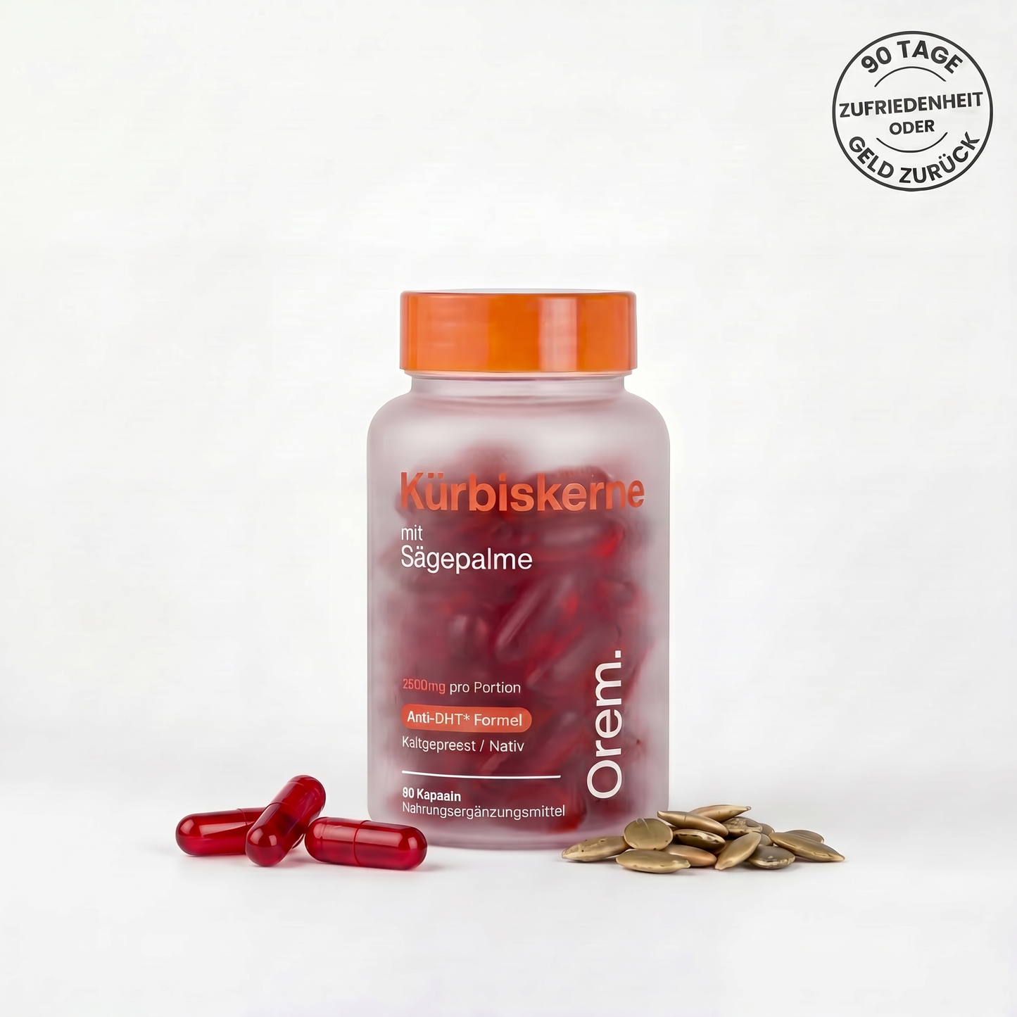 Kürbiskern-Softgels — Natürlicher Anti-DHT-Wirkstoff