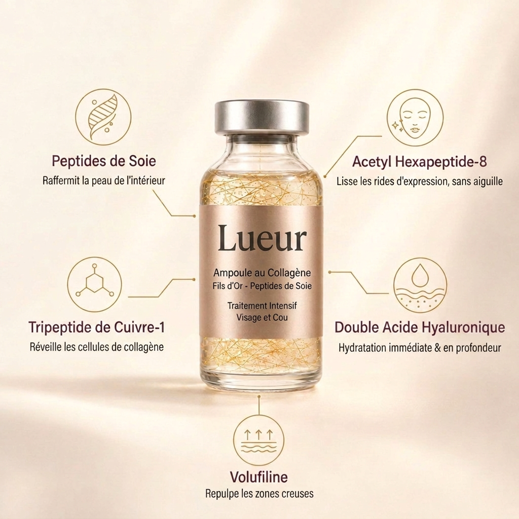 Lueur® Sérum Coréen aux Peptides de Soie